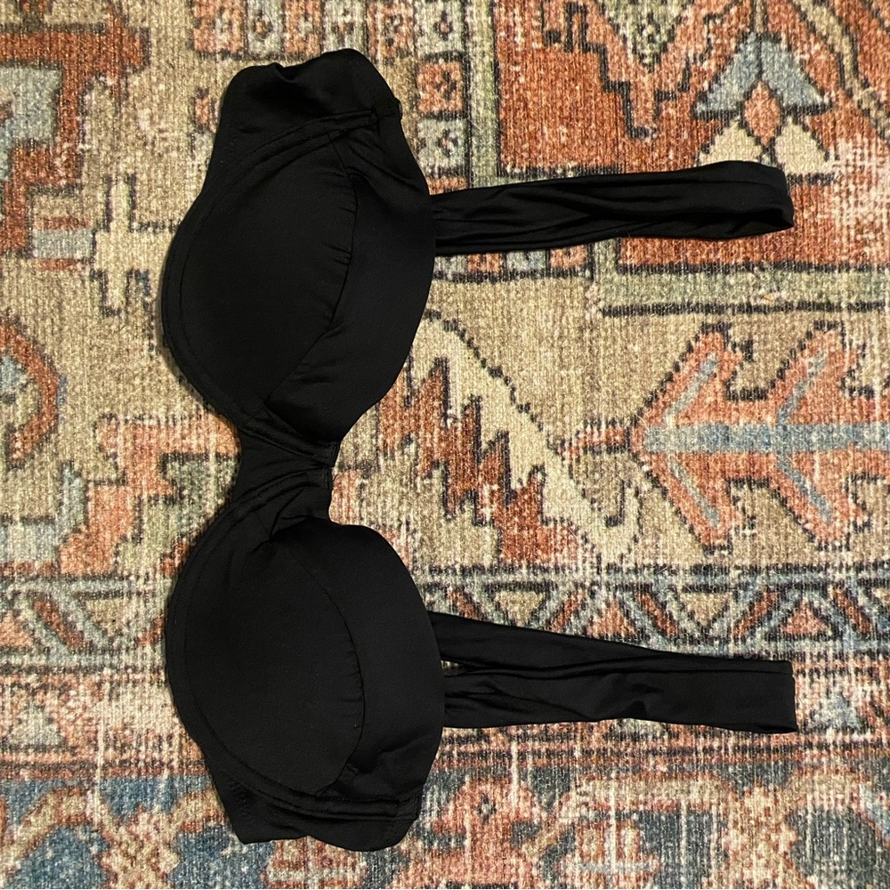 Black bandeau Bikini Top